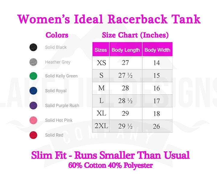 Conchas Lake Life - Women's Ideal Racerback Tank - New Mexico Lake