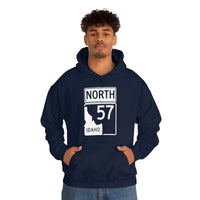 Highway 57 North - Front Printed Only - Highway to my Happy Place - Priest Lake Hoodie Sweatshirt - Idaho Lake