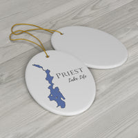 Priest Lake Life Ceramic Ornament - Classic Christmas Ornaments - Idaho Lake
