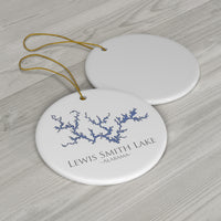 Lewis Smith Lake Alabama Ceramic Ornament - Classic Christmas Ornaments -  Alabama Lake