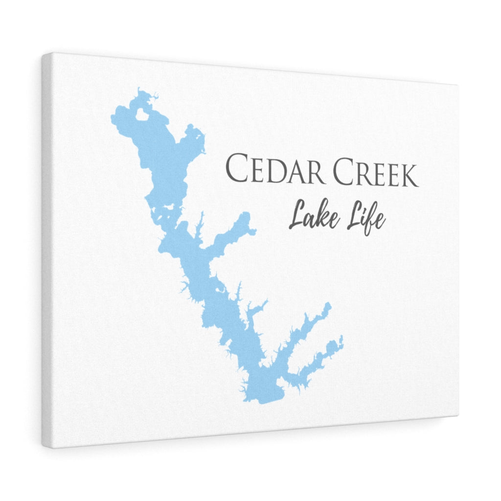 Cedar Creek Lake Life - Canvas Gallery Wrap - Canvas Print - Texas Lake