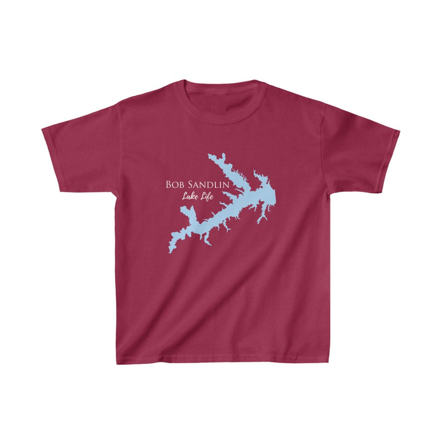 Bob Sandlin Lake Life - Youth - Kids Heavy Cotton Tee - Texas Lake