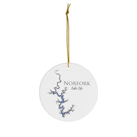 Norfork Lake Life Ceramic Ornament - Classic Christmas Ornaments - Arkansas Lake