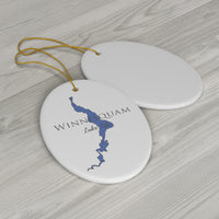 Winnisquam Lake Life Ceramic Ornament - Classic Christmas Ornaments -  New Hamphsire Lake