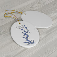 Wylie Lake Life Ceramic Ornament - Classic Christmas Ornaments -  North Carolina South Carolina Lake