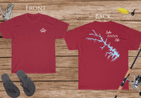 Lake Anna Life - Cotton Short Sleeved - FRONT & BACK PRINTED - Short Sleeved Cotton Tee - Virginia Lake