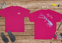 Lake Anna Life - Cotton Short Sleeved - FRONT & BACK PRINTED - Short Sleeved Cotton Tee - Virginia Lake