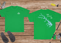 Lake Anna Life - Cotton Short Sleeved - FRONT & BACK PRINTED - Short Sleeved Cotton Tee - Virginia Lake