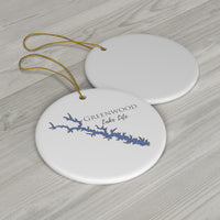Greenwood Lake Life Ceramic Ornament - Classic Christmas Ornaments -  South Carolina Lake