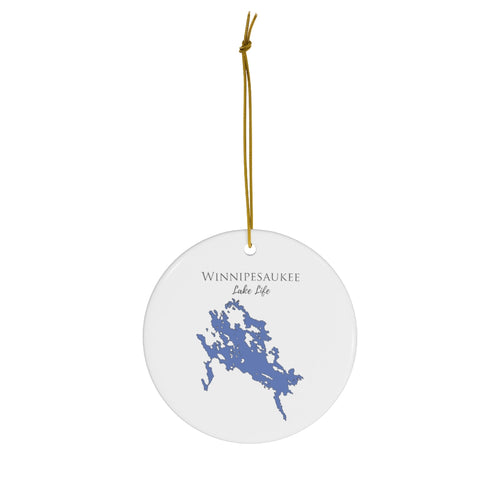 Winnipesaukee Lake Life Ceramic Ornament - Classic Christmas Ornaments -  New Hampshire Lake