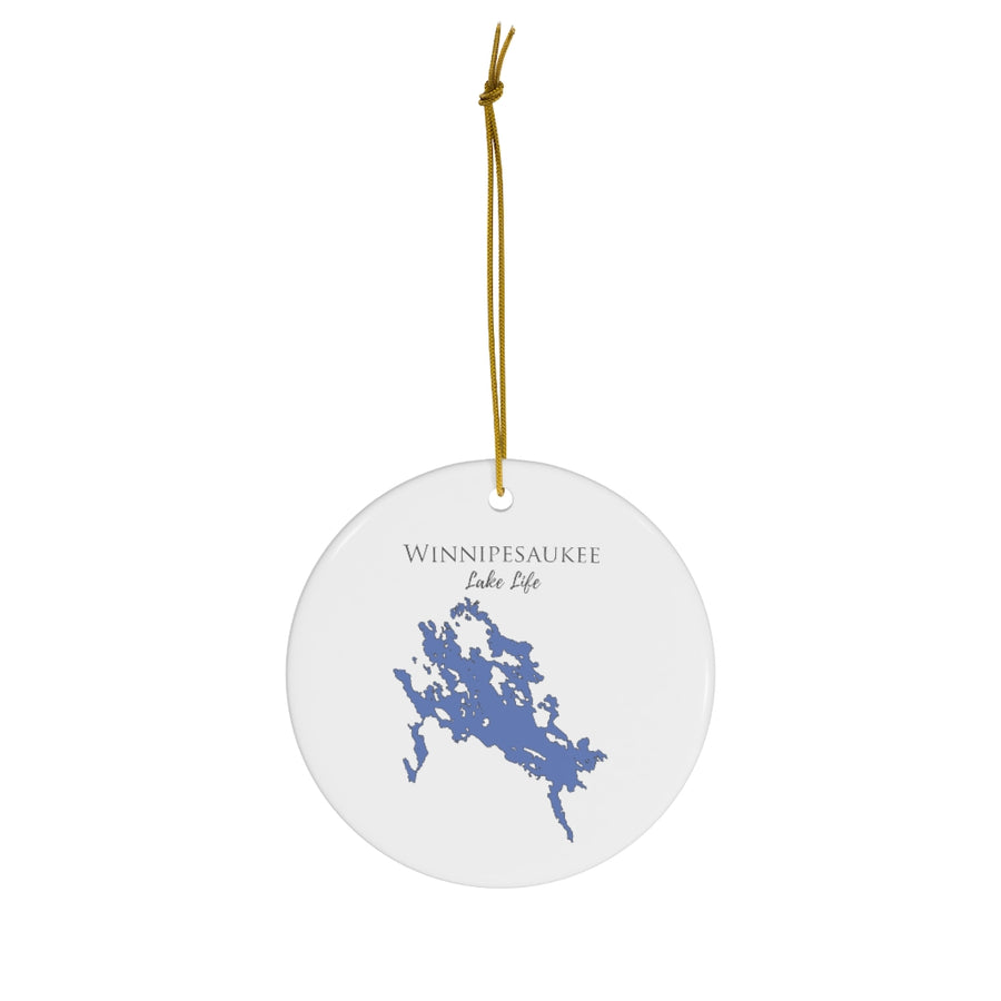 Winnipesaukee Lake Life Ceramic Ornament - Classic Christmas Ornaments -  New Hampshire Lake