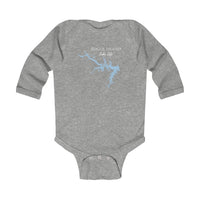 Buggs Island Baby Onsie! Kerr Lake Infant Long Sleeve Bodysuit - Virginia North Carolina Lake