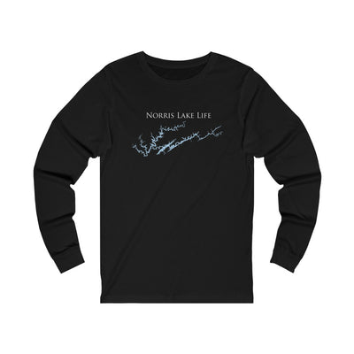 Norris Lake Life - Unisex Cotton Jersey Long Sleeve Tee - Tennessee Lake