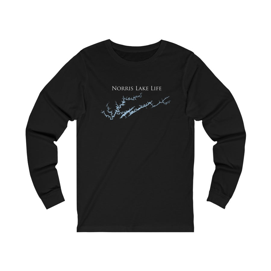 Norris Lake Life - Unisex Cotton Jersey Long Sleeve Tee - Tennessee Lake