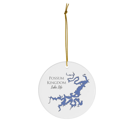 Possum Kingdom Lake Life Ceramic Ornament - Classic Christmas Ornaments -  Texas Lake