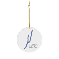 Keuka Lake Life Ceramic Ornament - Classic Christmas Ornaments - New York Lake
