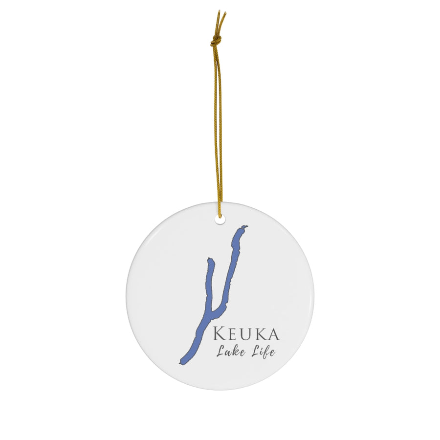 Keuka Lake Life Ceramic Ornament - Classic Christmas Ornaments - New York Lake