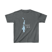 Priest Lake - Kids Heavy Cotton Youth Tee - Idaho Lake