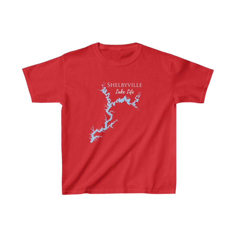 Shelbyville Lake Life - Kids Heavy Cotton Regular Fit Tee - Illinois Lake