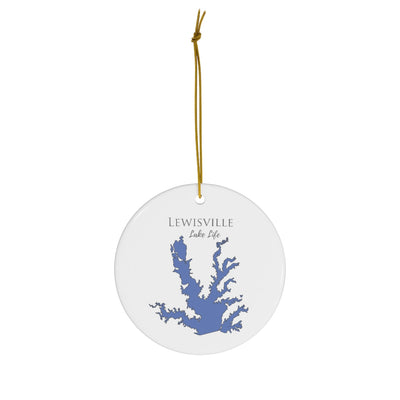 Lewisville Lake Life Ceramic Ornament - Classic Christmas Ornaments - Texas Lake