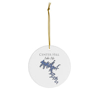 Center Hill Lake Life Ceramic Ornament - Classic Christmas Ornaments - Tennessee Lake
