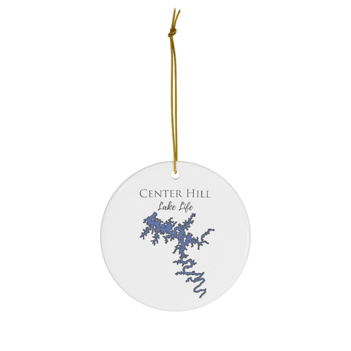 Center Hill Lake Life Ceramic Ornament - Classic Christmas Ornaments - Tennessee Lake