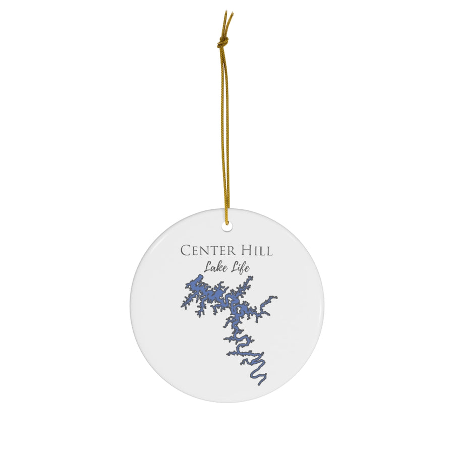 Center Hill Lake Life Ceramic Ornament - Classic Christmas Ornaments - Tennessee Lake