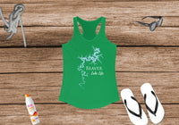 Beaver Lake Life - Women's Ideal Racerback Tank - Arkansas Lake