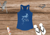 Beaver Lake Life - Women's Ideal Racerback Tank - Arkansas Lake