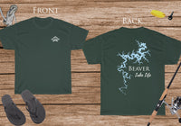 Beaver Lake Life Heavy Cotton Tee - BACK PRINTED -  Lake Beaver - Arkansas Lake
