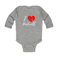 Lake Hartwell Baby Onsie!  I Love Lake Hartwell Infant Long Sleeve Bodysuit - Georgia Lake