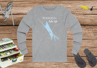 Berryessa Lake Lake Life Unisex Cotton Jersey Long Sleeve Tee - California Lake