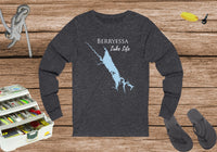 Berryessa Lake Lake Life Unisex Cotton Jersey Long Sleeve Tee - California Lake