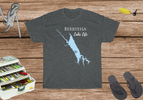 Berryessa Lake Life Heavy Cotton Tee - California Lake