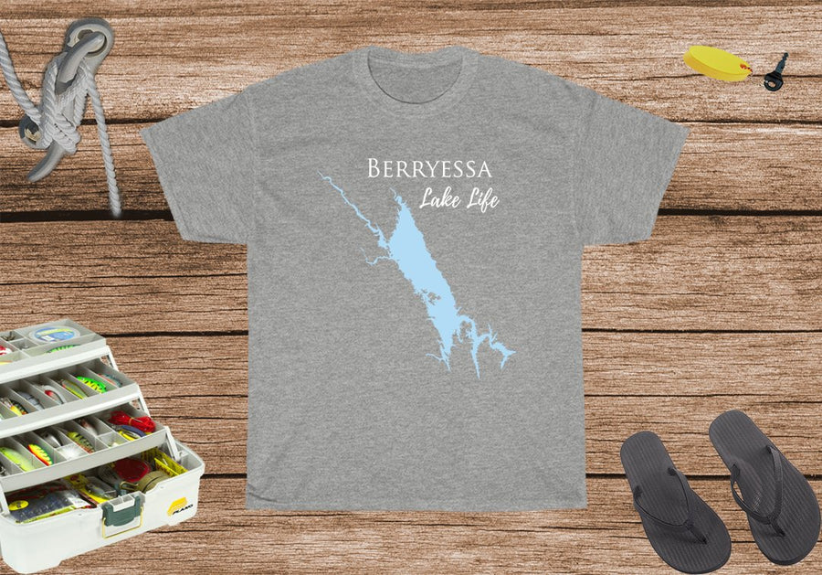 Berryessa Lake Life Heavy Cotton Tee - California Lake