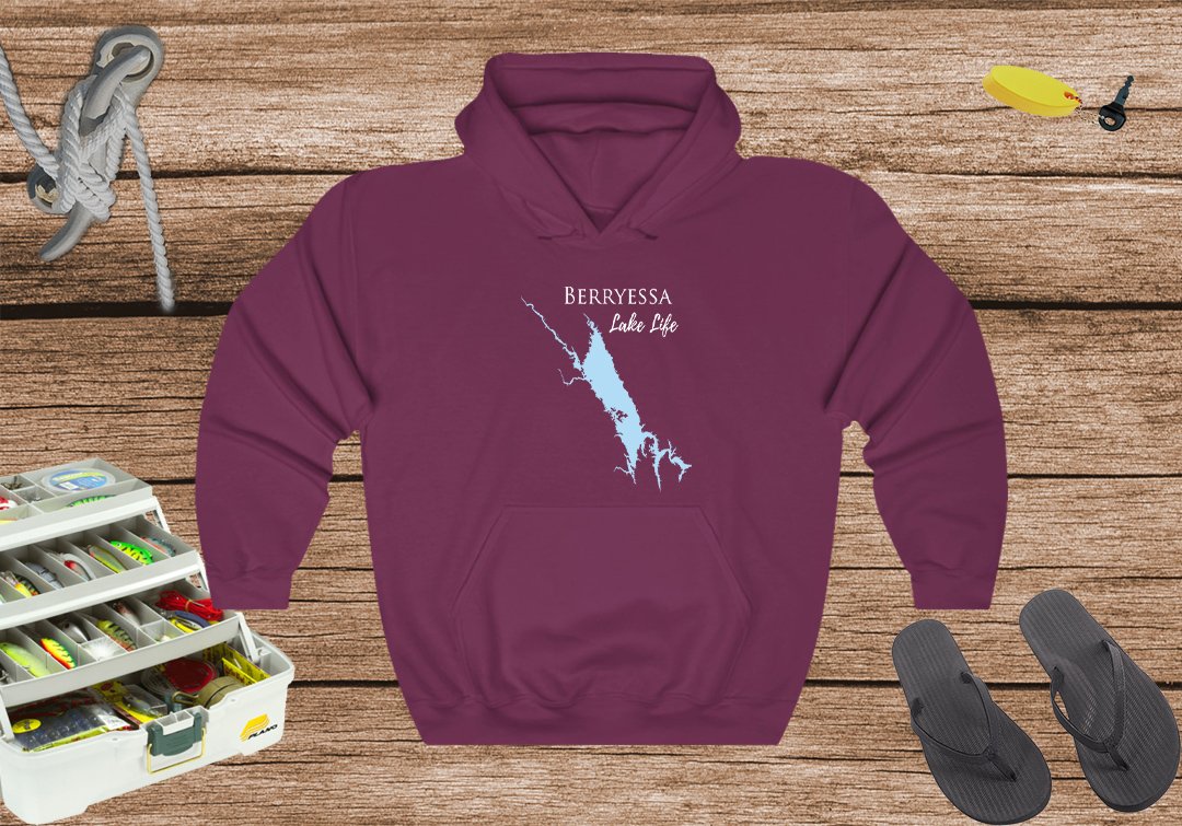 Berryessa Lake Hoodie Sweatshirt - California Lake