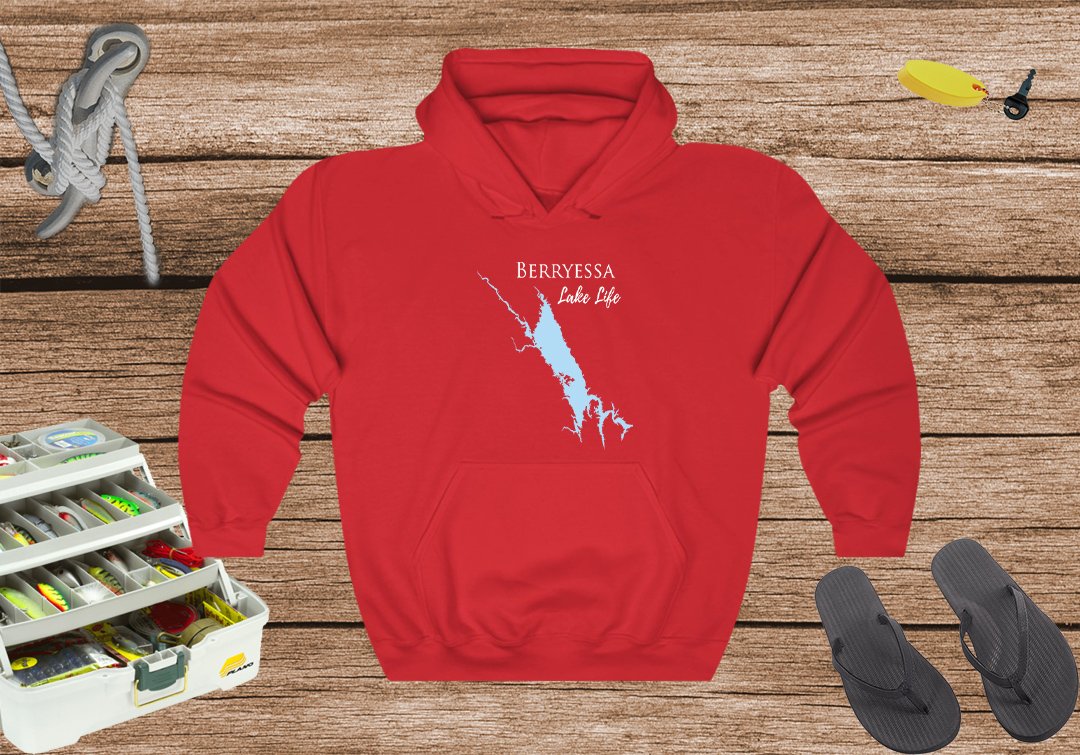 Berryessa Lake Hoodie Sweatshirt - California Lake