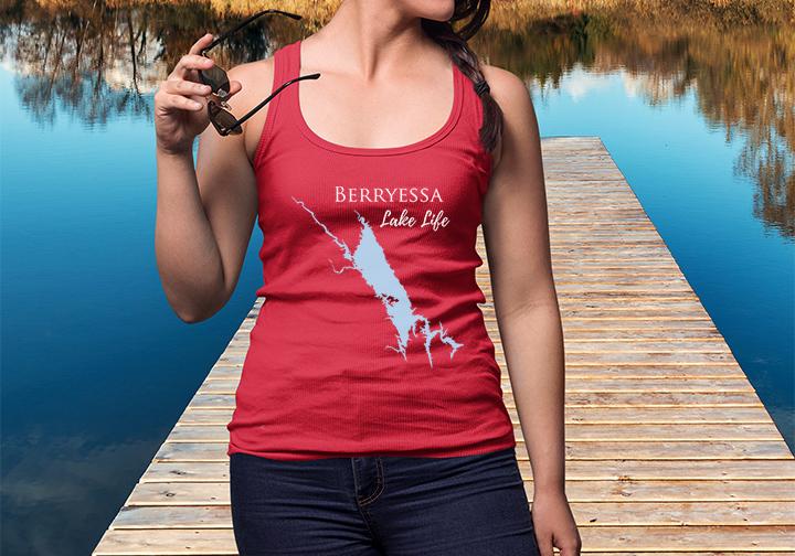 Berryessa Lake Life Women's Ideal Racerback Tank - California Lake