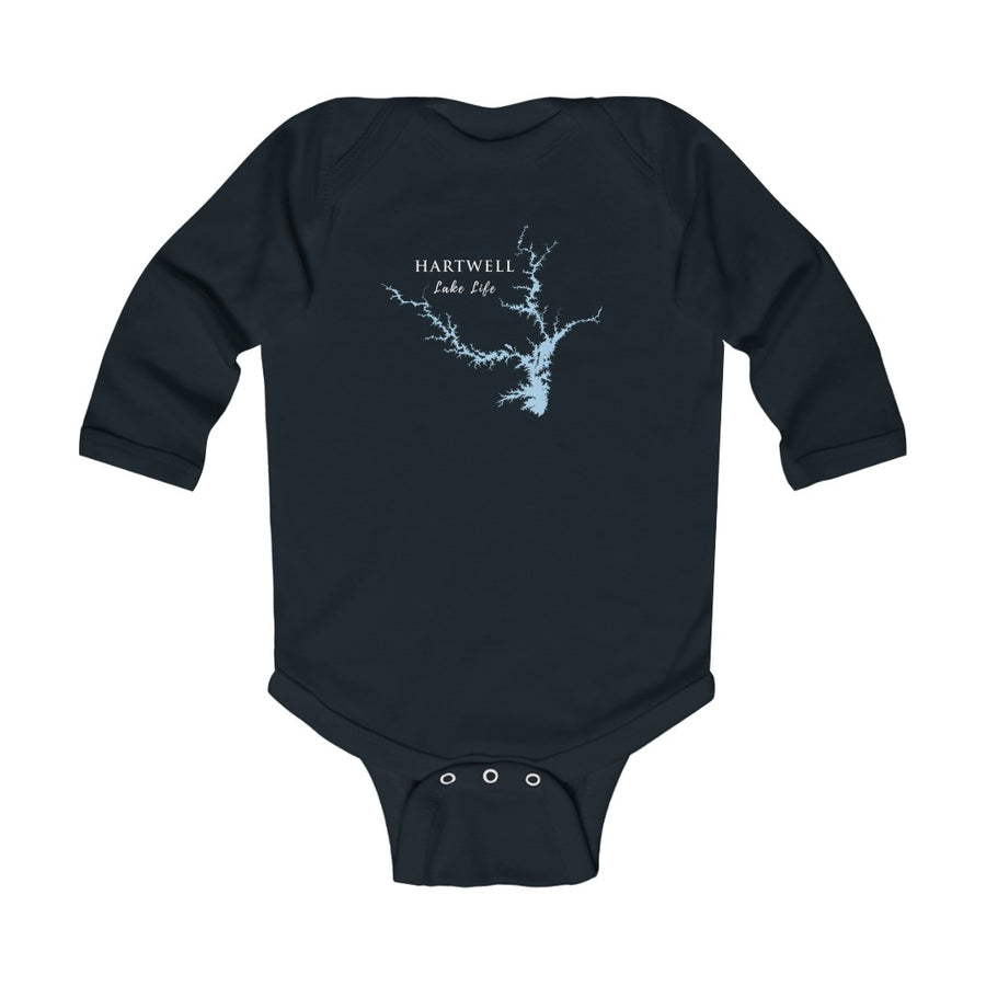 Hartwell Lake Life - Infant Long Sleeve Onsie - Georgia South Carolina Lake
