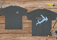 Bob Sandlin Lake Life - Cotton Short Sleeved - FRONT & BACK PRINTED - Short Sleeved Cotton Tee - Texas Lake