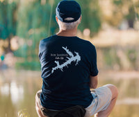 Bob Sandlin Lake Life - Cotton Short Sleeved - FRONT & BACK PRINTED - Short Sleeved Cotton Tee - Texas Lake