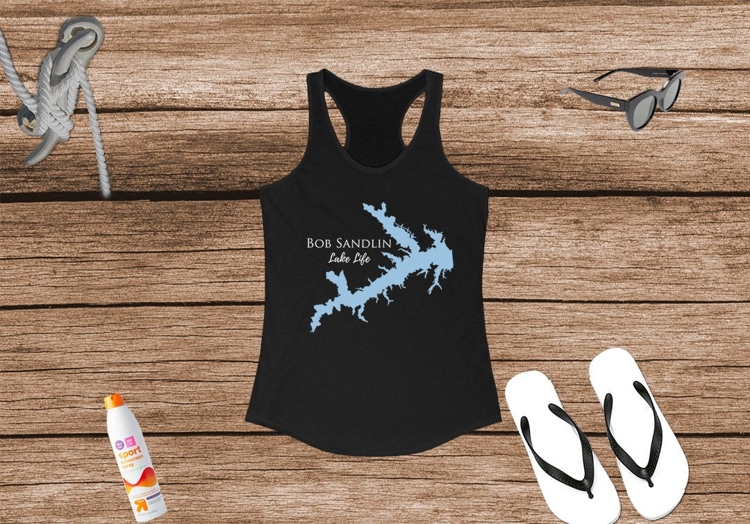 Bob Sandlin Lake Life Women's Ideal Racerback Tank -  Texas Lake