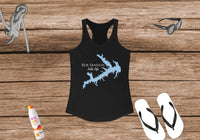 Bob Sandlin Lake Life Women's Ideal Racerback Tank -  Texas Lake