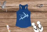 Bob Sandlin Lake Life Women's Ideal Racerback Tank -  Texas Lake