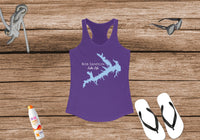 Bob Sandlin Lake Life Women's Ideal Racerback Tank -  Texas Lake