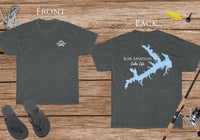 Bob Sandlin Lake Life - Cotton Short Sleeved - FRONT & BACK PRINTED - Short Sleeved Cotton Tee - Texas Lake