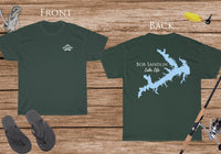 Bob Sandlin Lake Life - Cotton Short Sleeved - FRONT & BACK PRINTED - Short Sleeved Cotton Tee - Texas Lake
