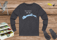 Buckeye Lake Life Unisex Cotton Jersey Long Sleeve Tee - Ohio Lake