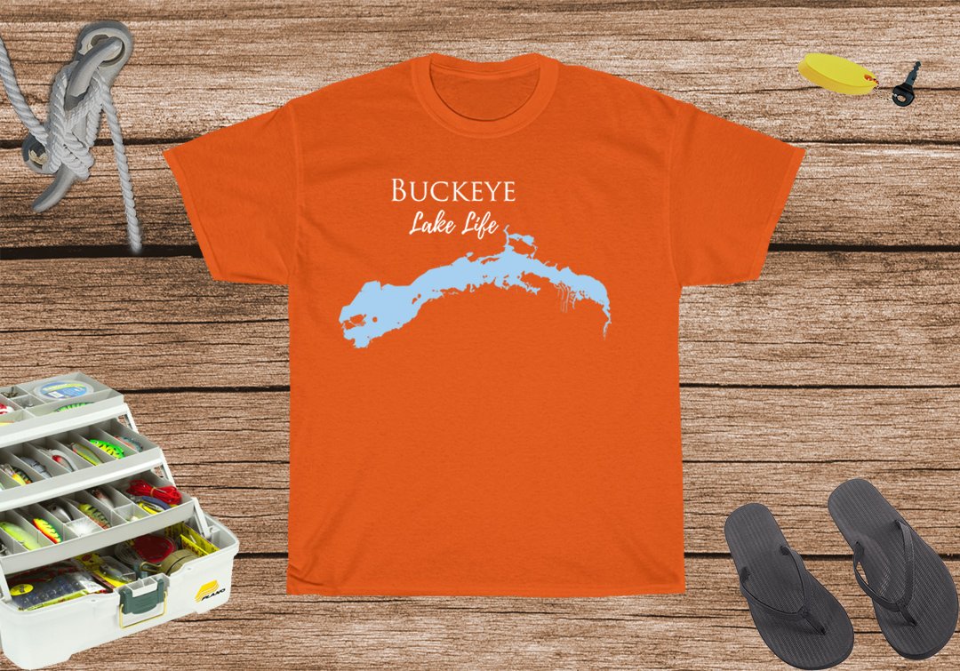 Buckeye Lake Life Heavy Cotton Tee - Ohio Lake