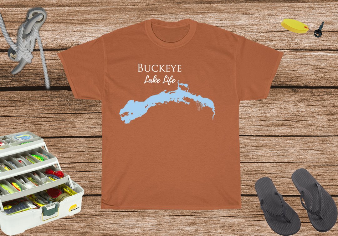 Buckeye Lake Life Heavy Cotton Tee - Ohio Lake